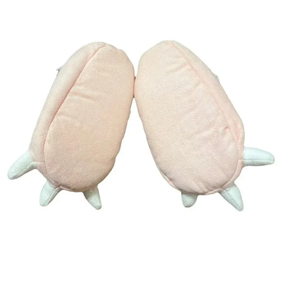 Carter's 3-6 Months Pink Dinosaur Slippers, Lined - Picture 4 of 4